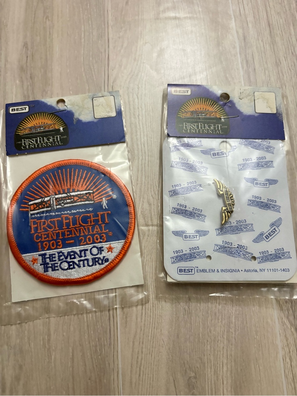 Memorial pin and patch